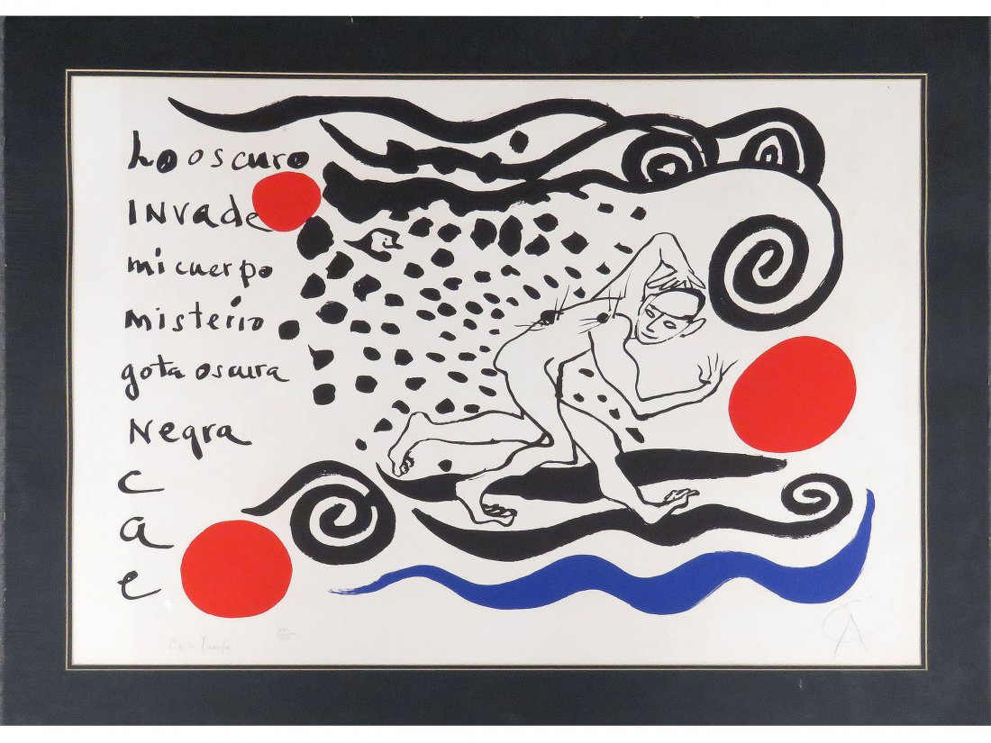 ALEXANDER CALDER (AMERICAN 1898-1976), LITHOGRAPH (1 of 9)