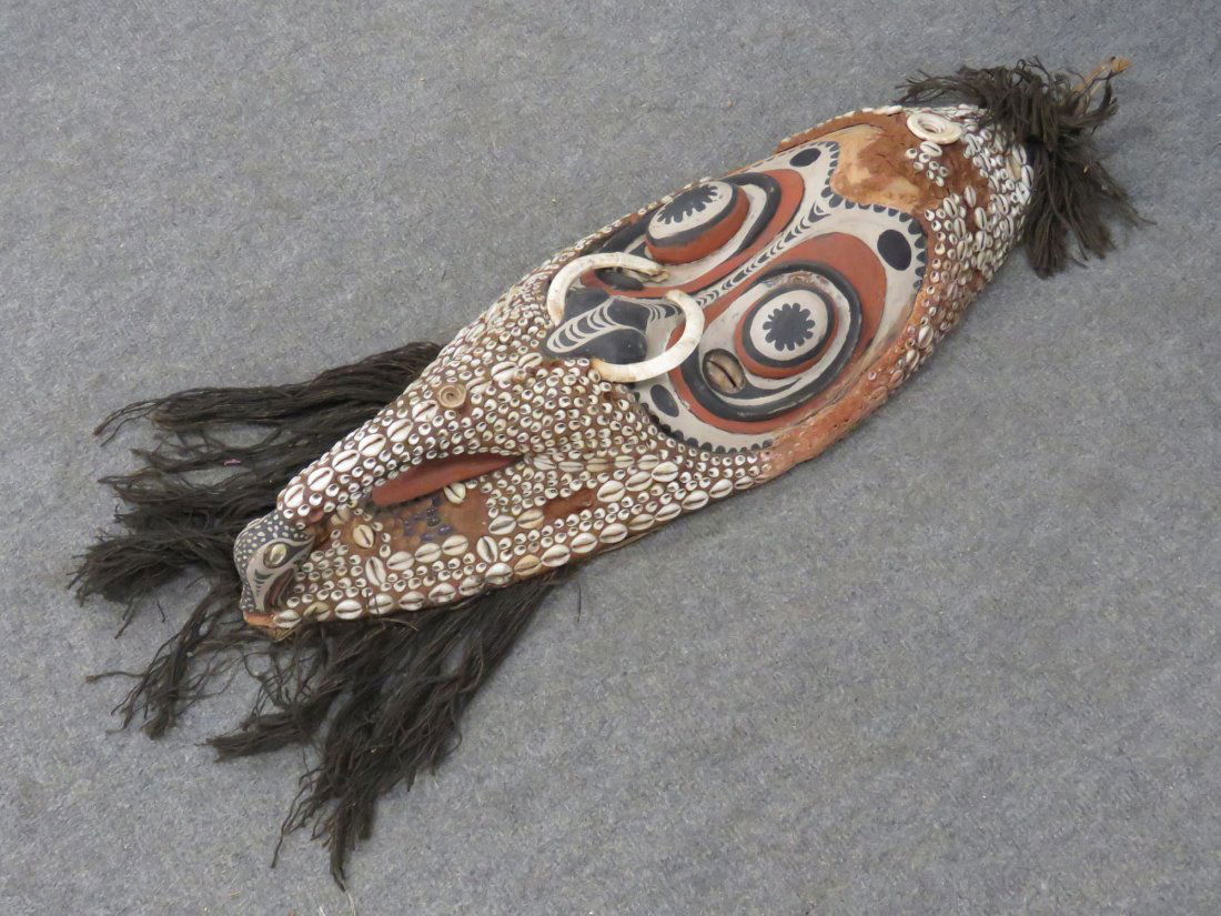 ASMAT, P.N.G., CARVED, ANCESTOR MASK (1 of 6)