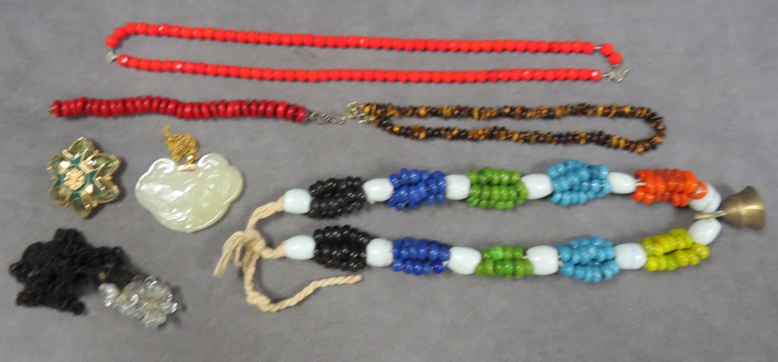 LOT (2) ASSORTED COSTUME, TRADE BEAD AND CHINESE (1 of 1)