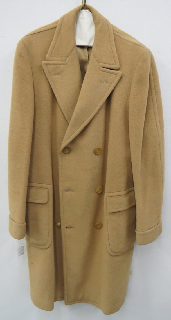 LACROSS BEIGE CAMEL HAIR/MERIMO WOOL GENTÆS COAT (1 of 3)