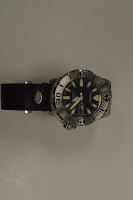 SEIKO STAINLESS, DIVER'S 200 AUTOMATIC WRISTWATCH: SEIKO STAINLESS, DIVER'S 200 AUTOMATIC WRISTWATCH WITH BEAVER DEPLOYANT BAND