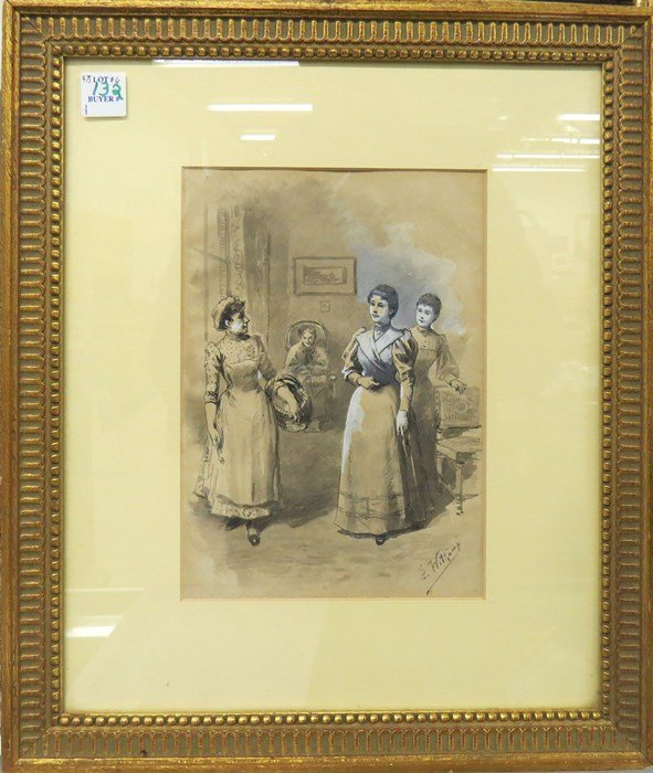 ERNEST SIGISMUND WITKAMP (DUTCH 1854-1897), INK (1 of 3)