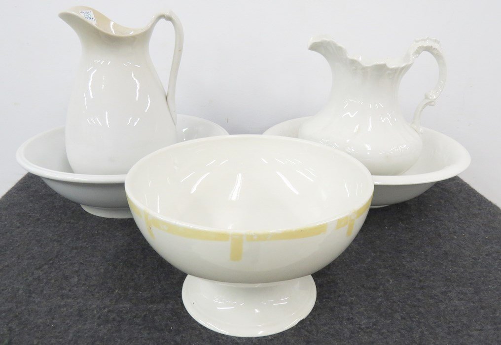 LOT (3) IRONSTONE INCLUDING PITCHER/BOWL SETS (1 of 6)