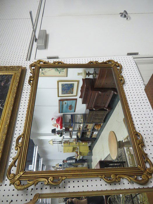 REGENCY STYLE CARVED & GILT FRAMED MIRROR (1 of 2)