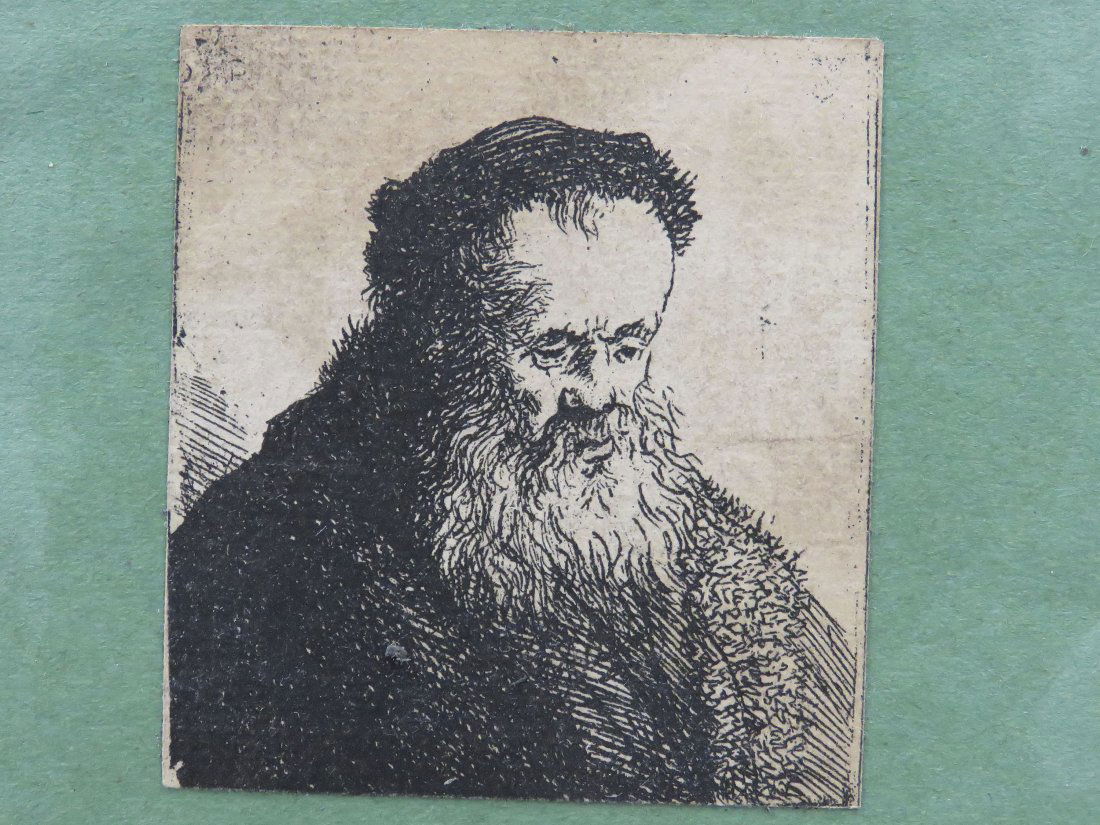 AFTER REMBRANDT VAN RIJN, ETCHING, BUST (1 of 3)