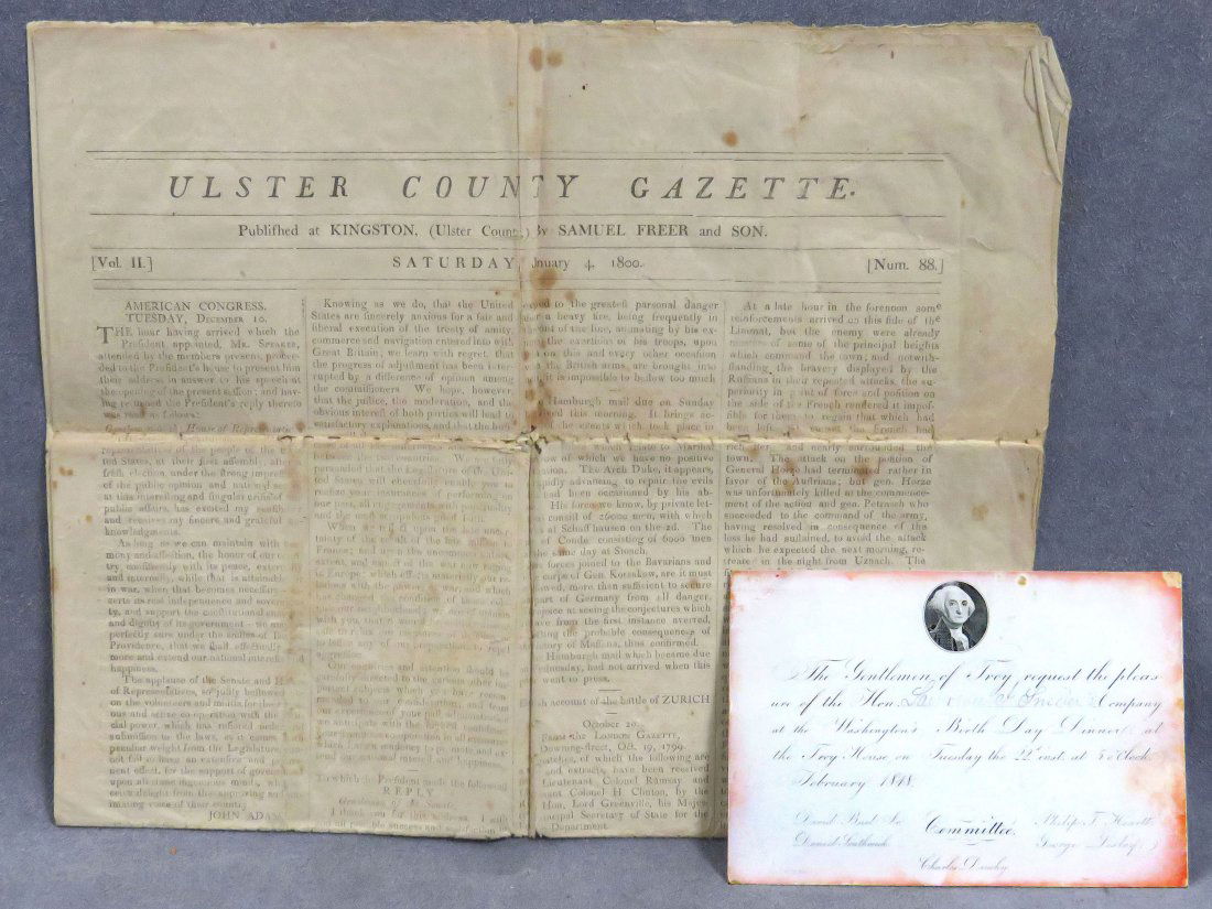 LOT (2) INCLUDING ULSTER COUNTY GAZETTE (1 of 8)
