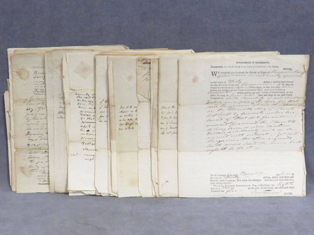 LOT (43) CUMBERLAND CO. MASSACHUSETTS COURT JUDGE (1 of 3)