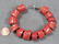 RED DYED CORAL BRACELET