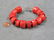RED DYED CORAL BRACELET - 2