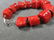 RED DYED CORAL BRACELET - 3