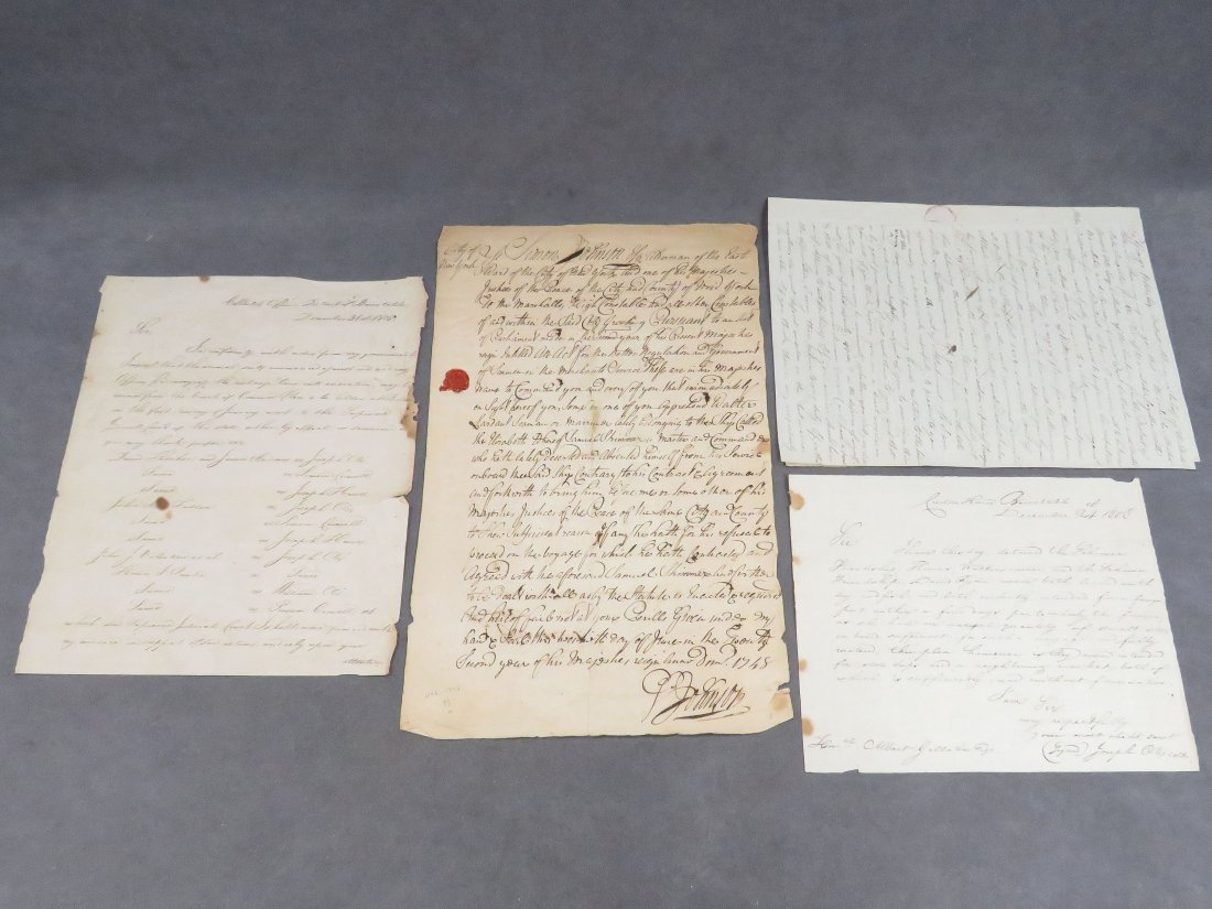 LOT (4) INCLUDING DOCUMENTS REGARDING THE "CAPEÃ Ã¶ (1 of 5)