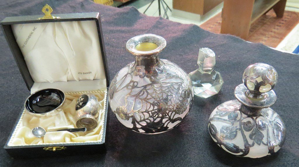 LOT (3) INCLUDING MEKA DANISH ENAMELED STERLING (1 of 4)