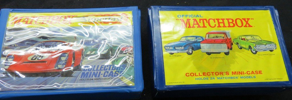 LOT (2) MATCHBOOK COLLECTOR CASES WITH CARS (1 of 6)