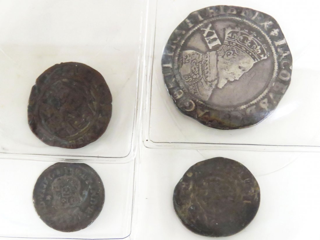 LOT (4) SPANISH AND CONTINENTAL SILVER AND BRONZE (1 of 2)