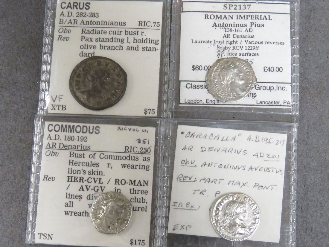 LOT (4) IMPERIAL ROMAN EMPIRE COINS INCLUDING ANTONINUS (1 of 2)