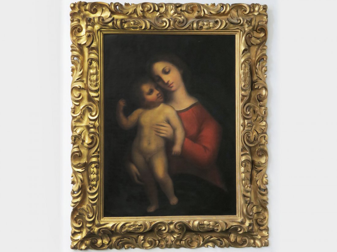 ITALIAN SCHOOL(18/19TH CENTURY), OIL ON CANVAS, MADONNA (1 of 5)