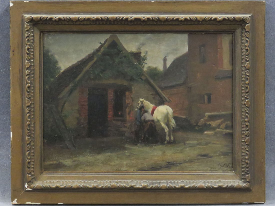 CHARLES EDWARD FRITZ (BRITISH 1885-), OIL ON PANEL, THE (1 of 3)