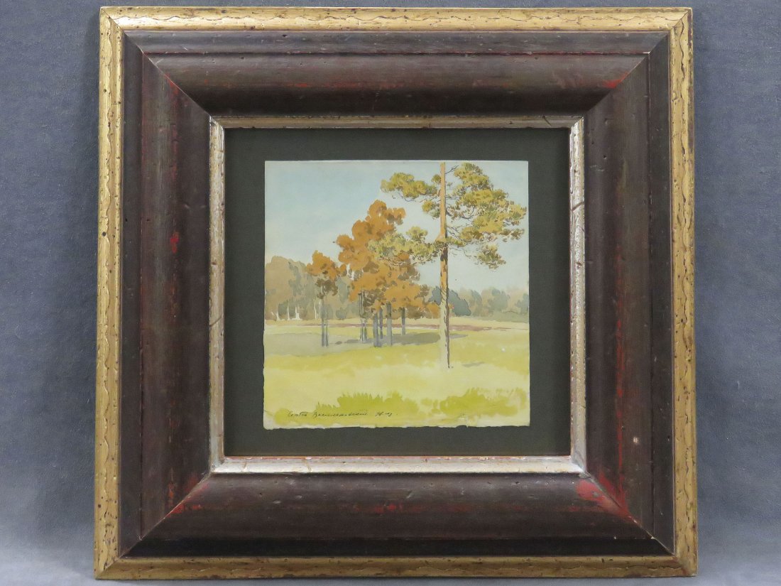 SERGEI VASILKOVSKY (RUSSIAN 1854-1917), WATERCOLOR, (1 of 3)