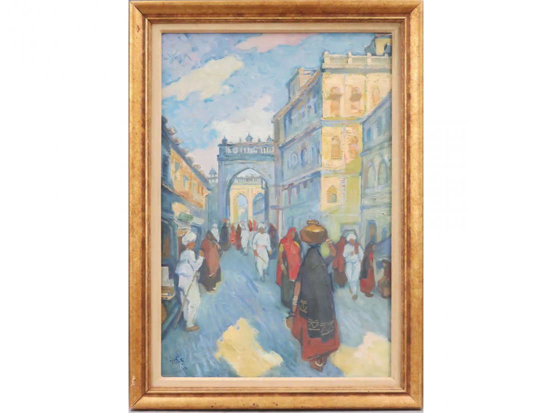 MIDDLE EASTERN SCHOOL (20TH CENTURY), OIL ON CANVAS, (1 of 4)