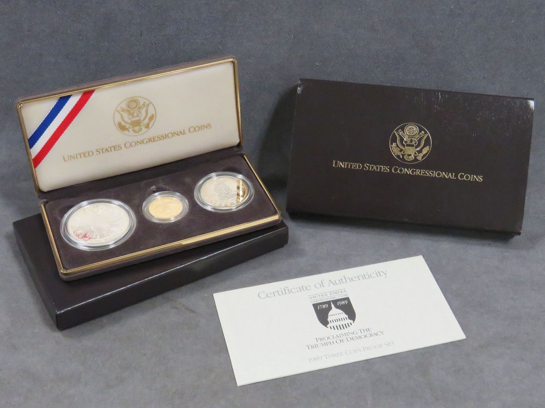 1989 CONGRESSIONAL 3-COIN PROOF SET (1 of 2)