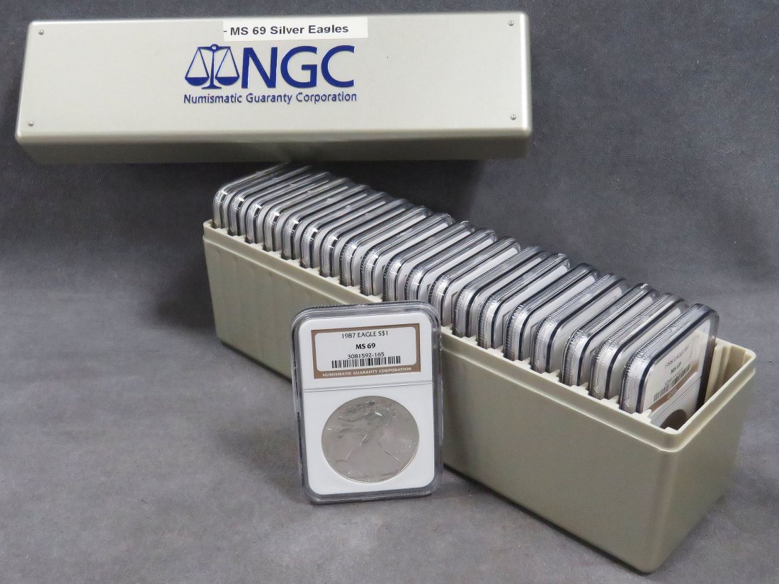 LOT (20) ASSORTED 1987-2011 AMERICAN EAGLE SILVER (1 of 1)