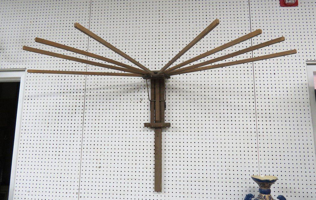 VINTAGE PERFECTION WALL MOUNT DRYING RACK, C.1880 (1 of 3)