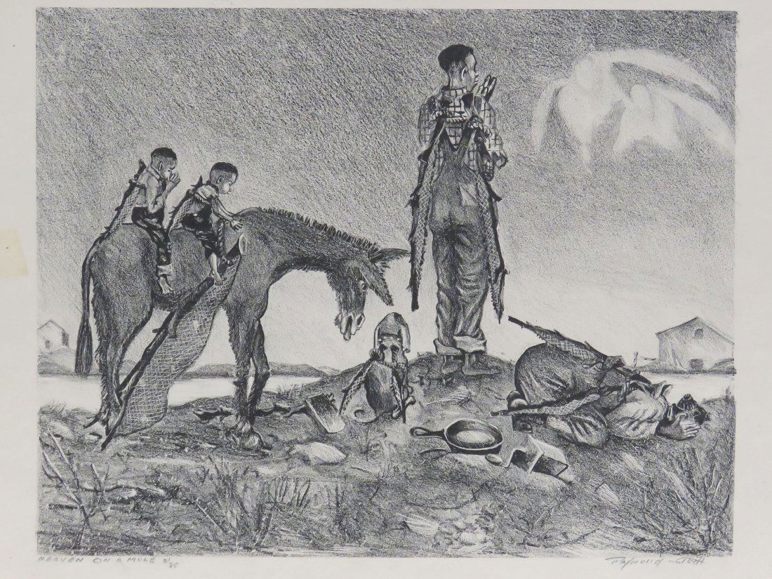 RAYMOND STETH (AMERICAN 1916-1997), LITHOGRAPH, "HEAVEN (1 of 4)