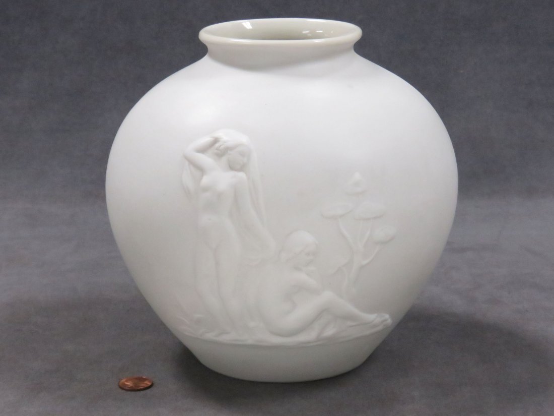 ROSENTHAL CLASSICAL DESIGN BISQUE PORCELAIN VASE, (1 of 3)