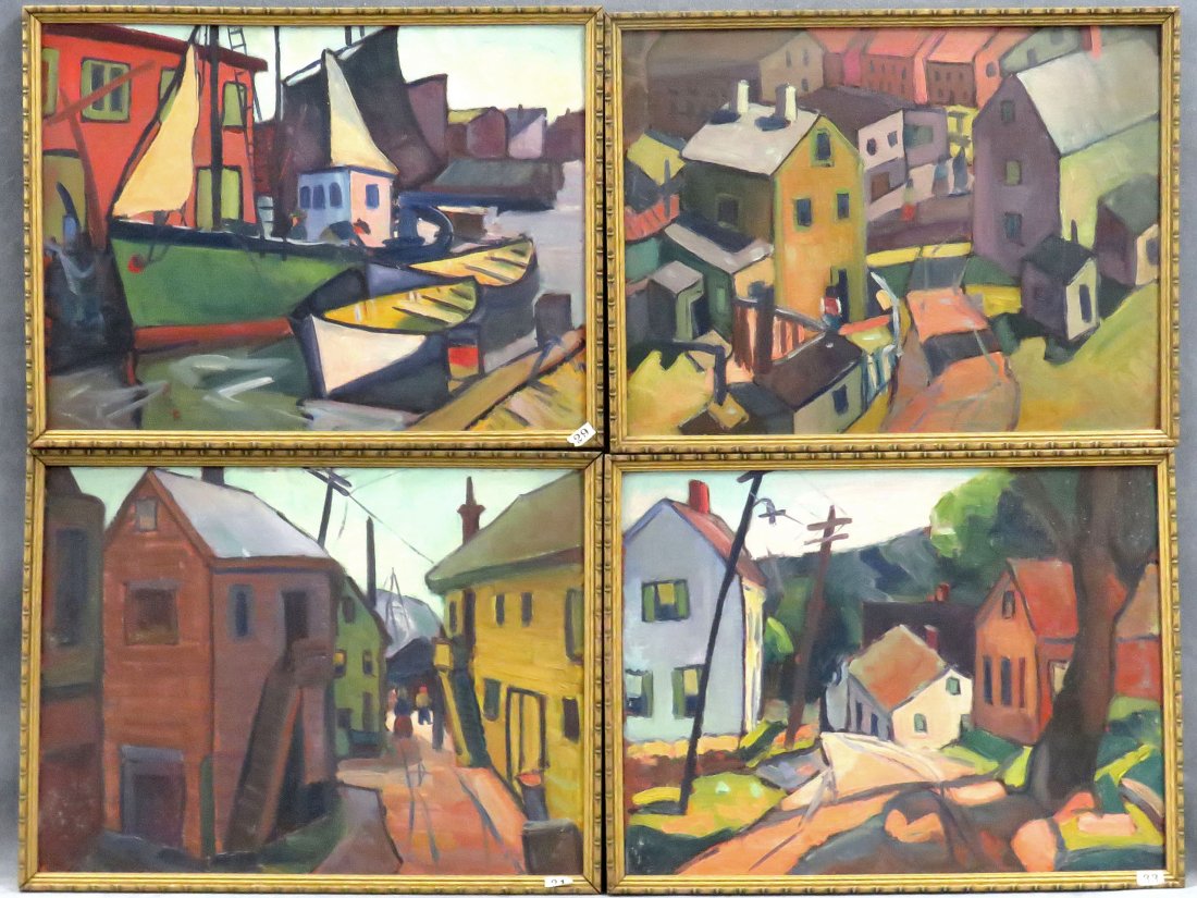 HARRIETTE M. LANDON (AMERICAN 1896-1977), LOT (4) OIL (1 of 2)