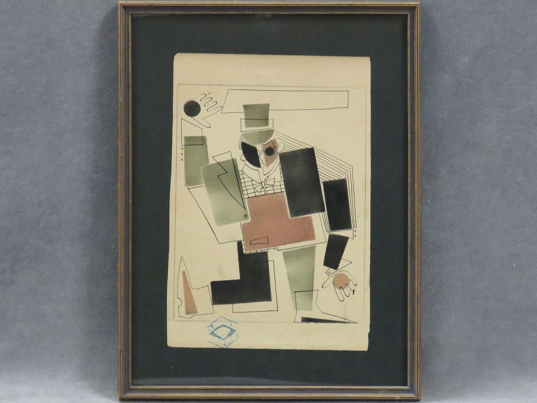 RUSSIAN SCHOOL (20TH CENTURY), MIXED MEDIA-INK AND (1 of 3)