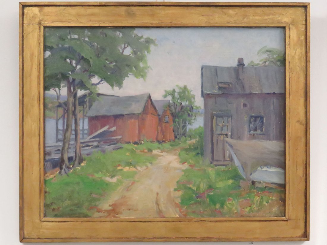 JESSIE MCCONKLIN (AMERICAN 20TH CENTURY) OIL ON BOARD, (1 of 2)