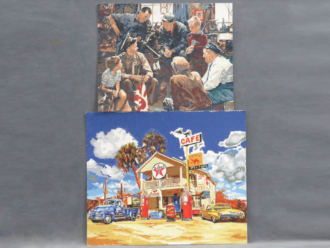 AMERICAN SCHOOL (20TH CENTURY), LOT (2) ILLUSTRATIONS, (1 of 3)