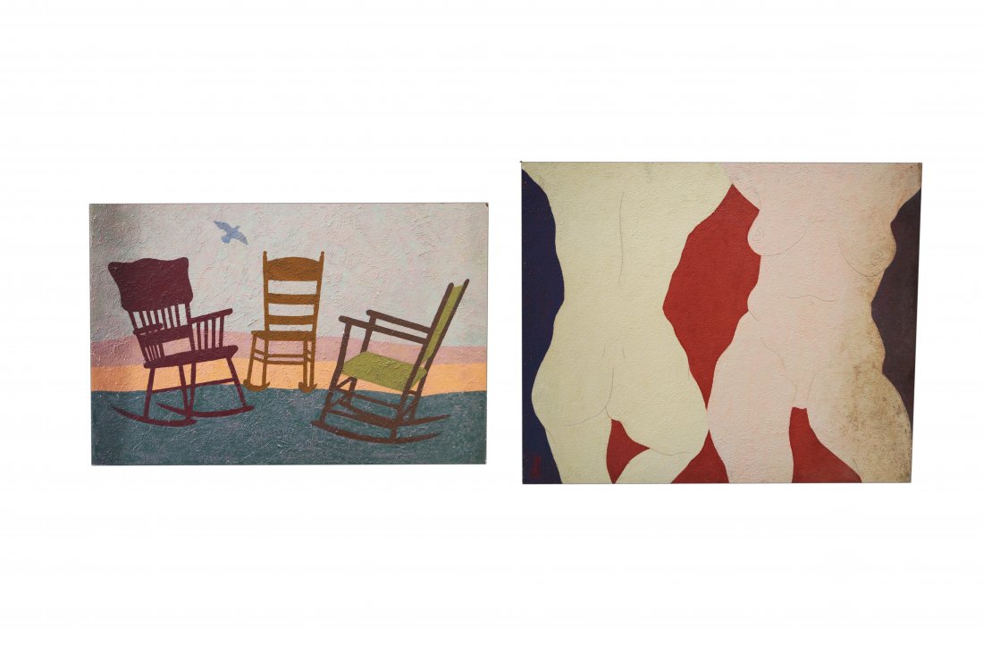 RAPHAEL ELLENDER (AMERICAN 1906-1972), LOT (2) OIL ON (1 of 5)