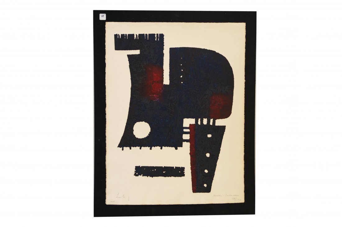 BERTO LARDERA (FRANCE 1911-1989), INTAGLIO ETCHING, (1 of 3)