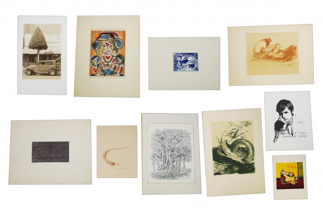 LOT (10) ASSORTED LITHOGRAPH AND SERIGRAPHS INCLUDING (1 of 9)