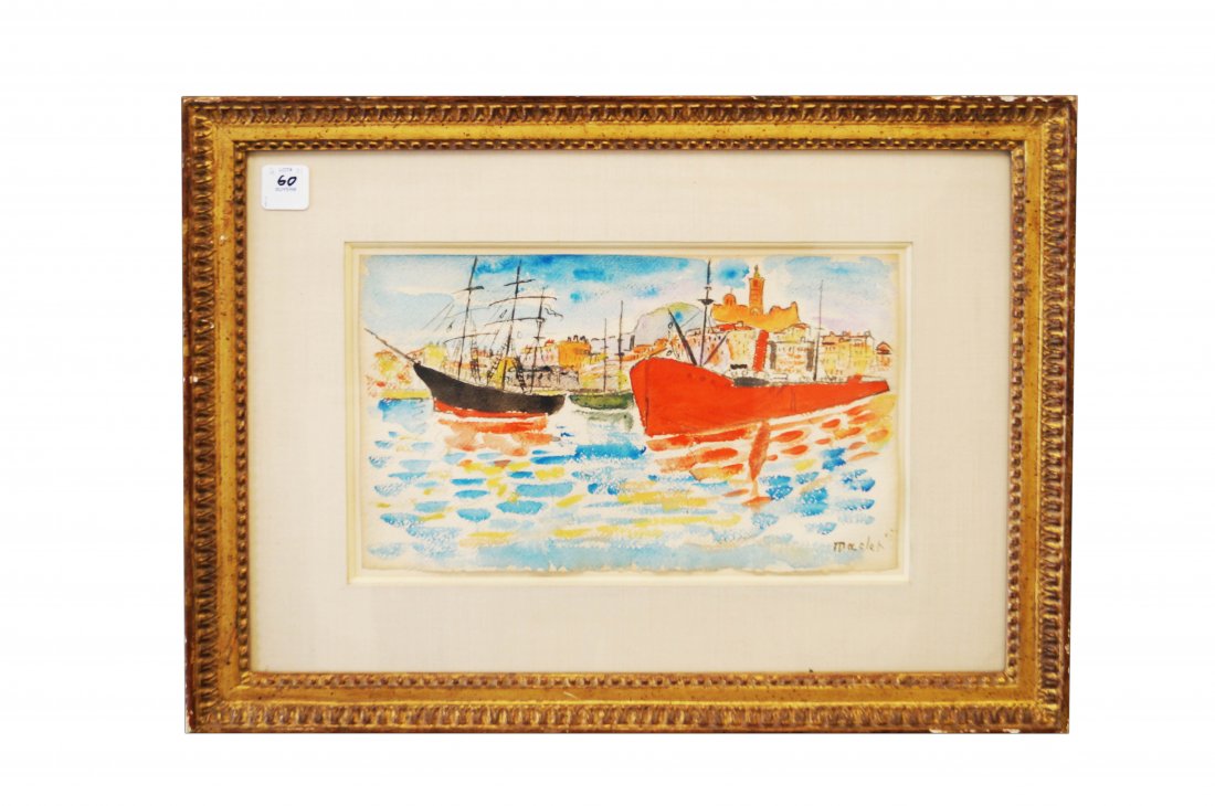 ELISEE MACLET (FRENCH 1881-1962), WATERCOLOR ON PAPER, (1 of 7)