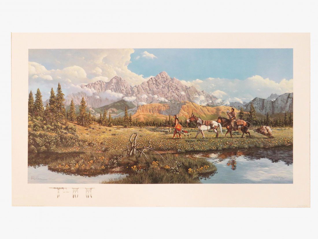 RICHARD LUCE (AMERICAN 1950-), OFFSET LITHOGRAPH, (1 of 3)