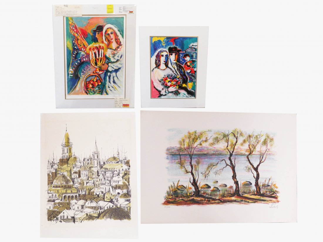 LOT (4) INCLUDING (2) ZAMY STEYNOBITZ SERIGRAPHS, (1 of 6)