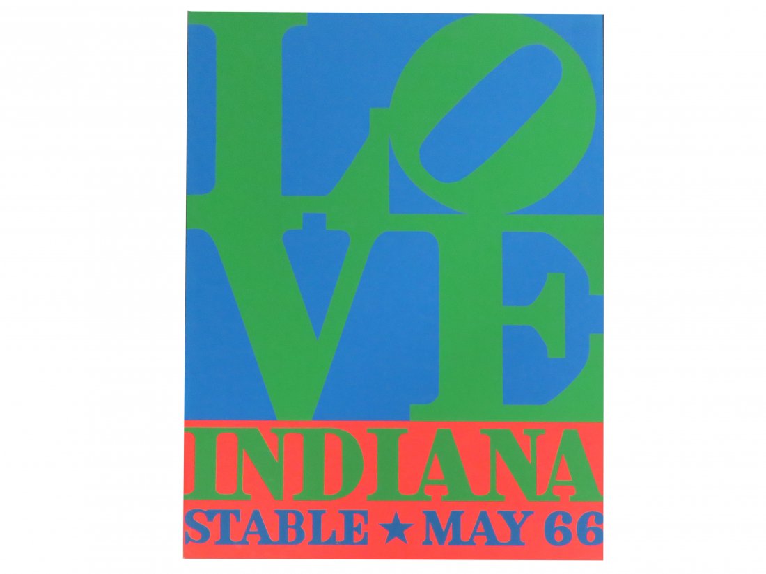 ROBERT INDIANA, SERIGRAPH EXHIBITION POSTER, "LOVE", (1 of 1)