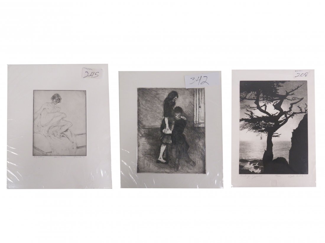LOT (3) ETCHINGS INCLUDING STEPHEN MCMILLEN (1 of 2)