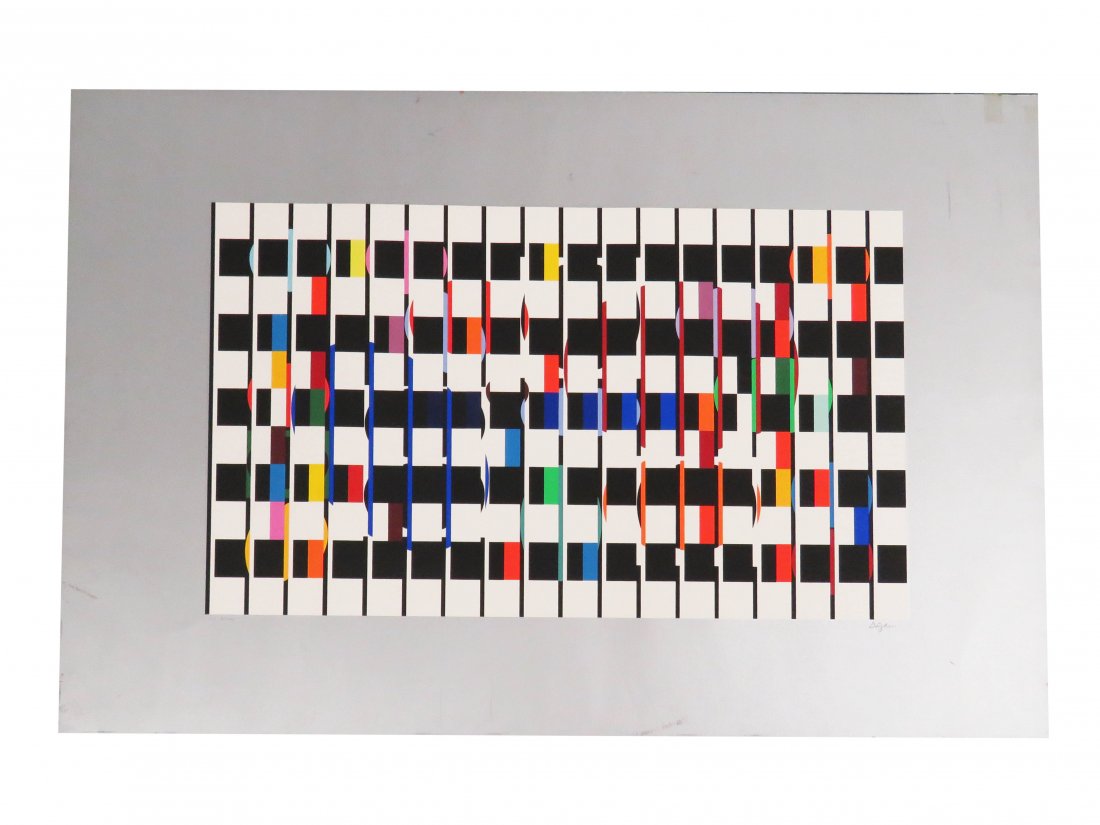 YAACOV AGAM (US/ISRAEL/FRANCE B.1920), ORIGINAL COLORED (1 of 2)