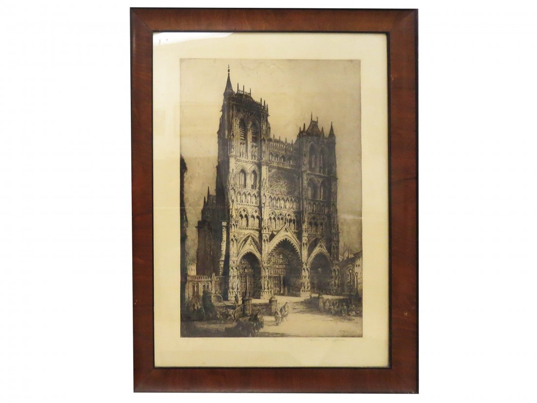 ANDREW AFFLECK (SCOTTISH 1874-1935), ETCHING, RHEIMS (1 of 2)