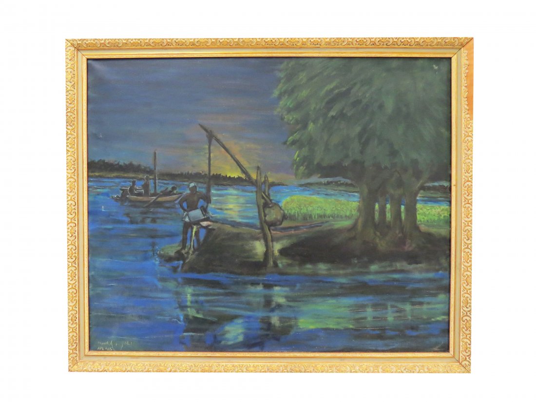 MIDDLE EASTERN SCHOOL (20TH CENTURY), OIL ON CANVAS, (1 of 3)