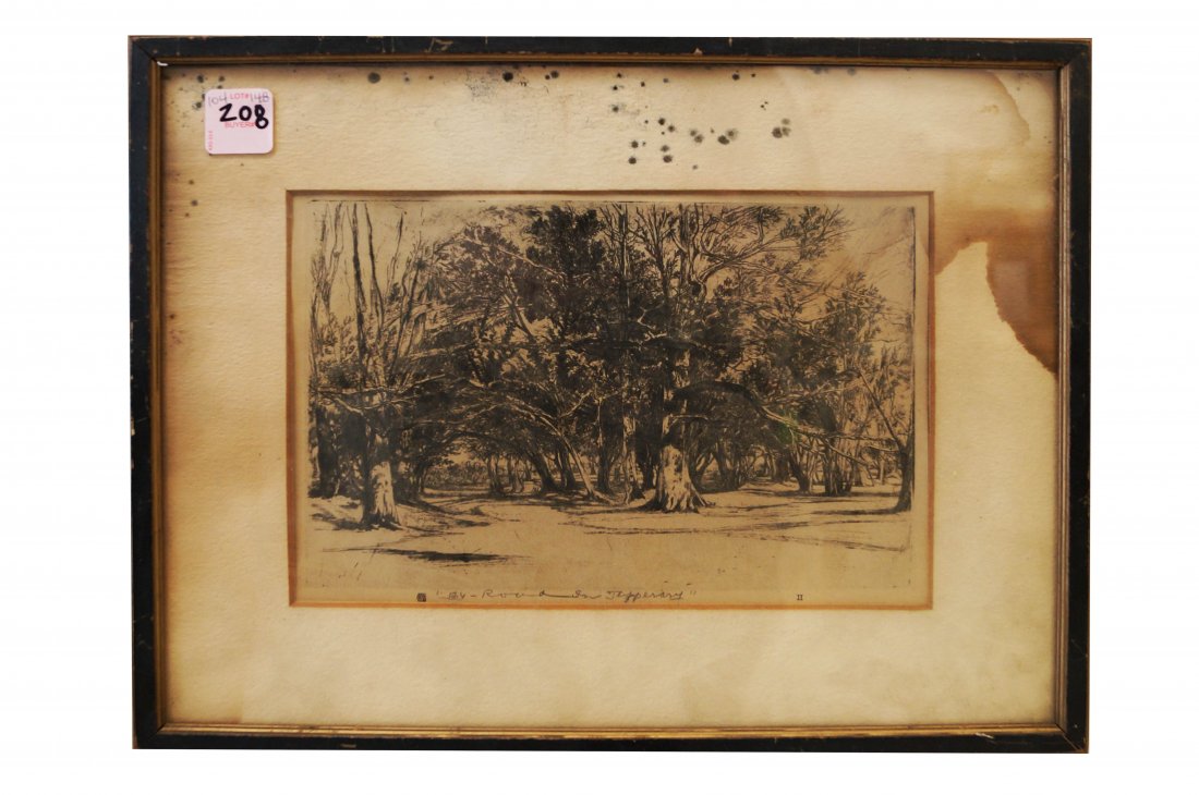 SIR FRANCIS SEYMOUR HADEN (UK 1818-1910), ETCHING, "A (1 of 2)