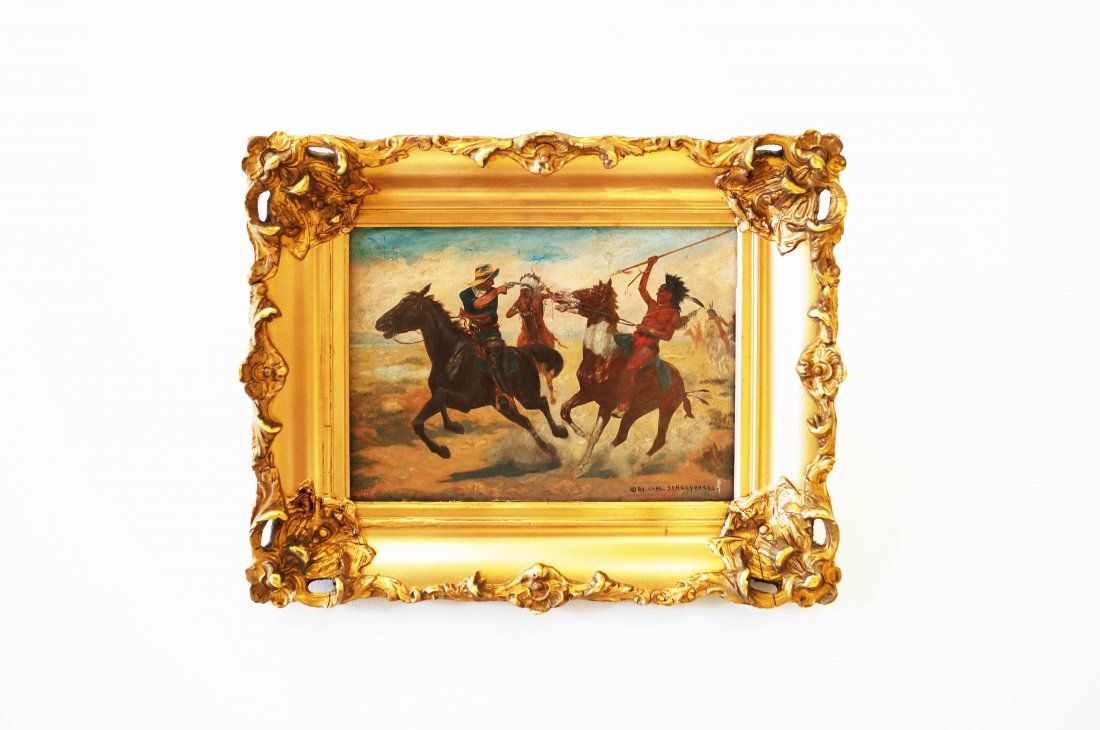 AFTER CHARLES SCHREYVOGEL (AMERICAN 19TH CENTURY), OIL (1 of 6)