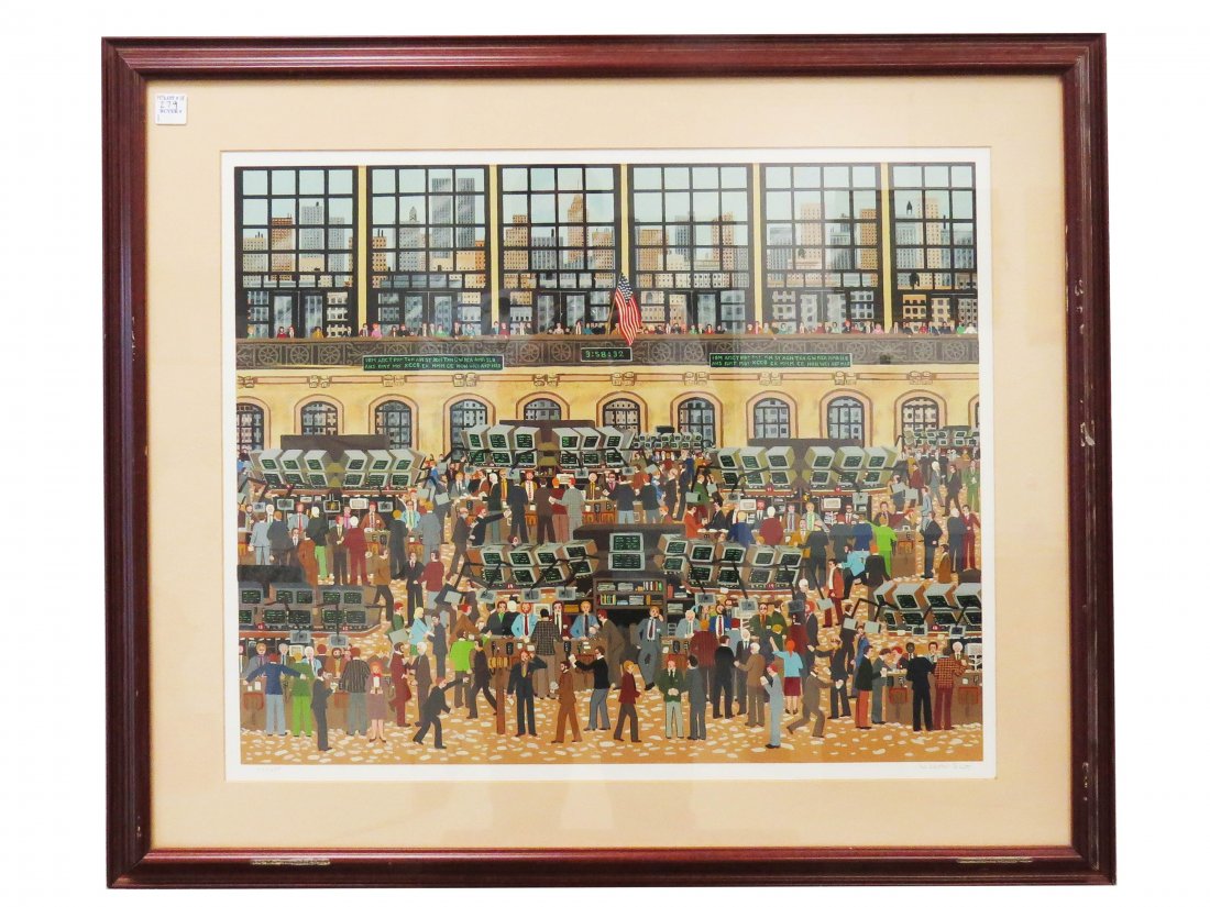 WOOSTER SCOTT (AMERICAN 20TH CENTURY), SCREEN PRINT, NY (1 of 2)