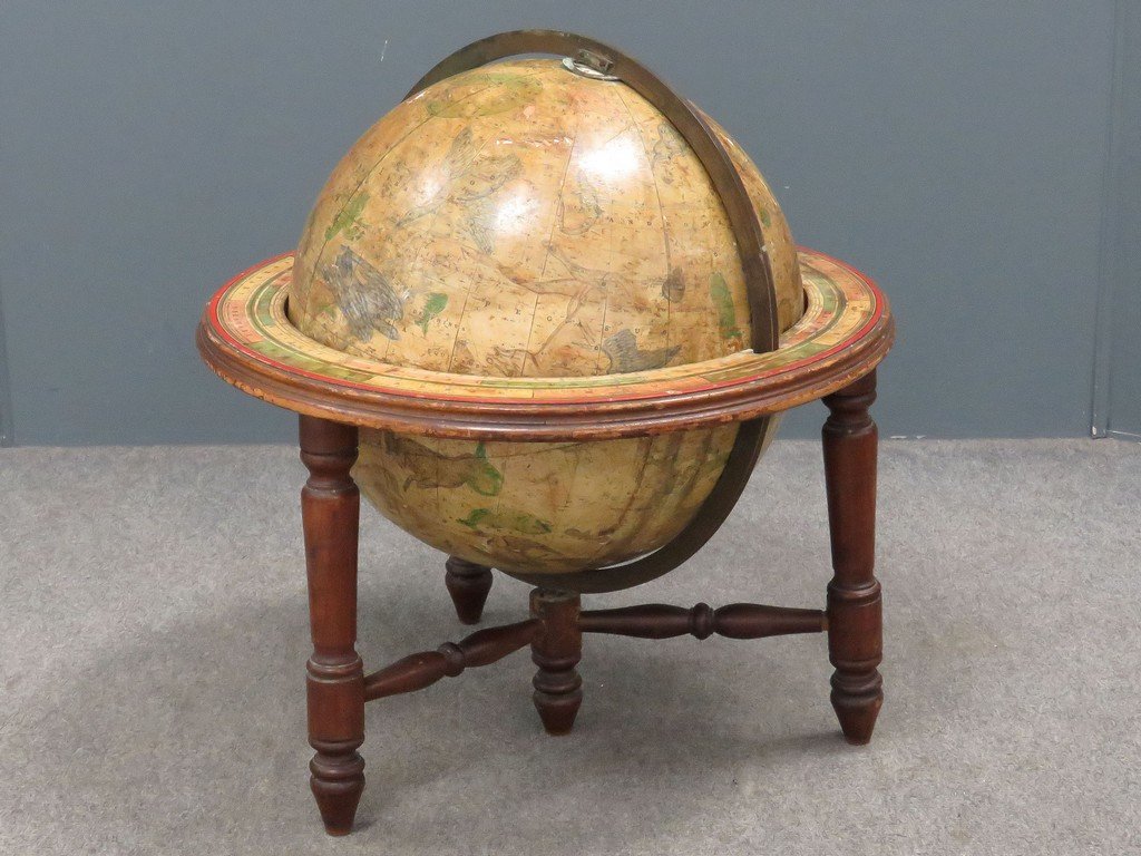 IMPROVED ASTROLOGICAL GLOBE, SOLD BY E & G.W. BLUNT, NY (1 of 4)