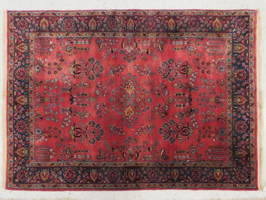 SEMI-ANTIQUE SAROUK RUG. 4 X 6' (1 of 4)