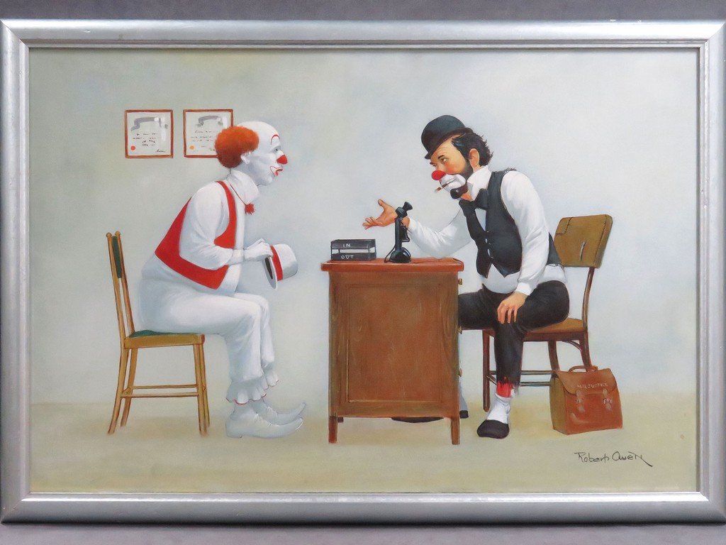 ROBERT OWEN (AMERICAN 1950-), OIL ON CANVAS, "NO (1 of 3)