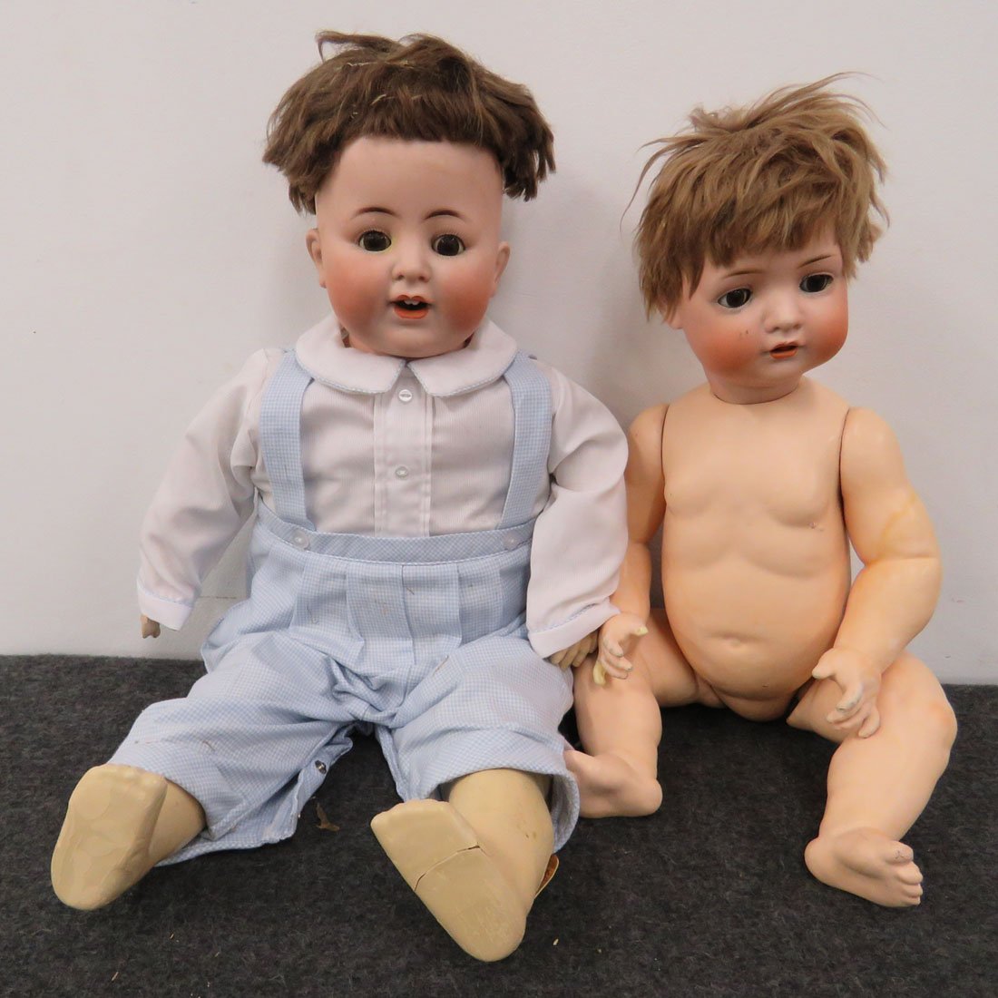 LOT (2) GERMAN BISQUE DOLLS INCLUDING BAHR AND (1 of 5)
